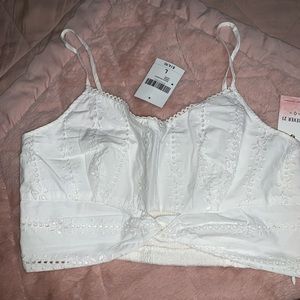 (3 for $12) Forever 21 White Crop Top